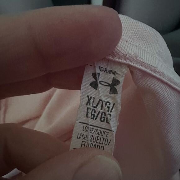 Under Armour Women's XL Light Pink Training T-Shirt - Picture 2 of 5